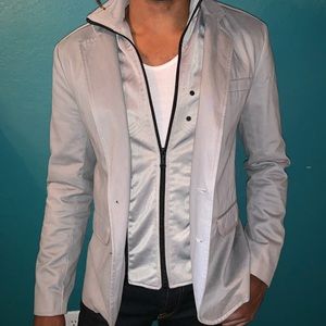 Guess blazer with zip-on vest